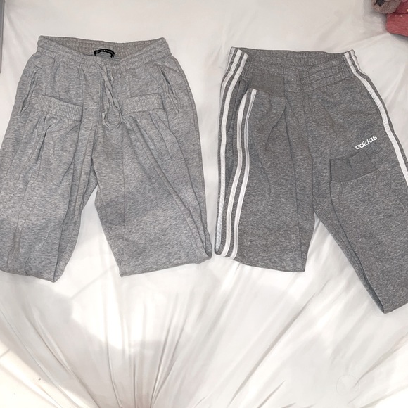 adidas Pants - Gray Sweatpants Pack of 2
